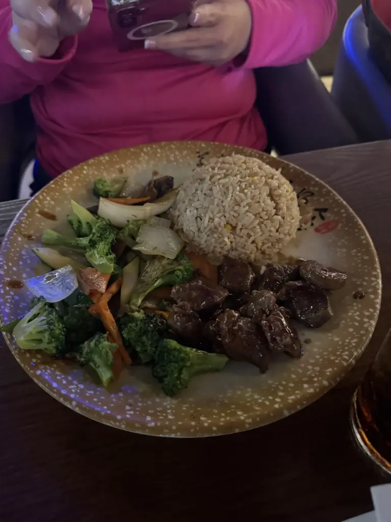 Filet mignon hibachi lunch at Kawachi in Leesburg